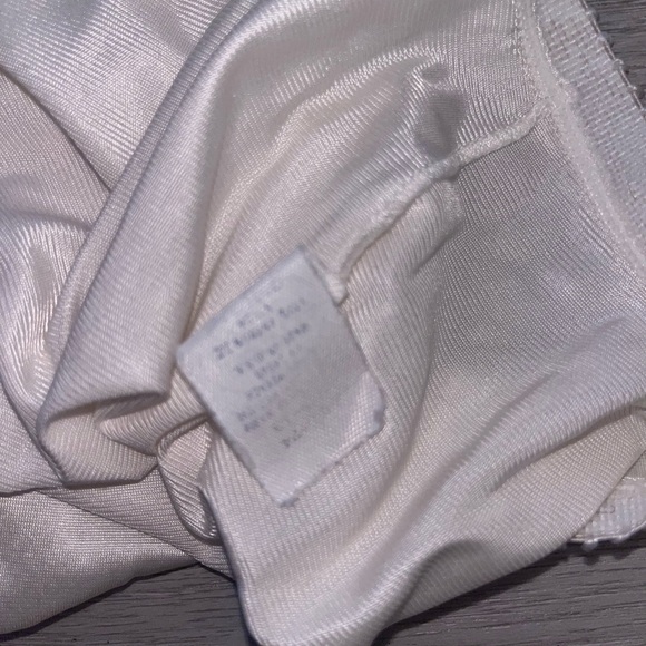 White lace trim midi slip skirt medium - Picture 7 of 8